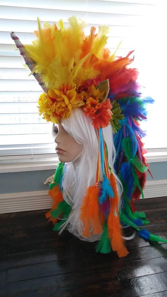 rainbow unicorn Mohawk 